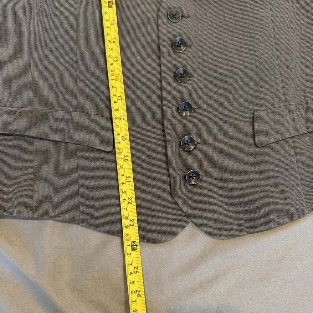 Vintage Rag & Bone Men's Vest, Sz 42, Gray, USA , Waiter